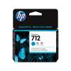 HP 712 Cyan DesignJet Ink Cartridge, 3ED67A